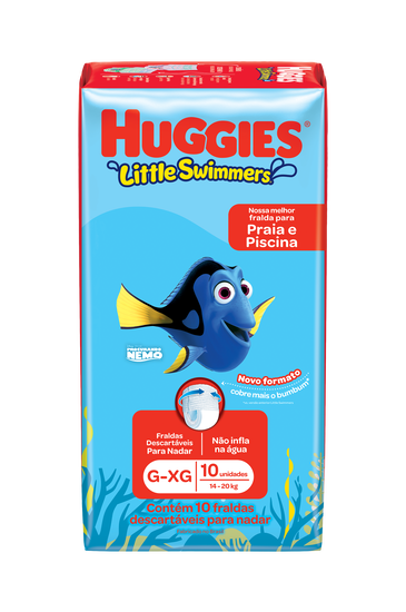 Fralda Huggies Little Swimmers G/XG - 10 fraldas